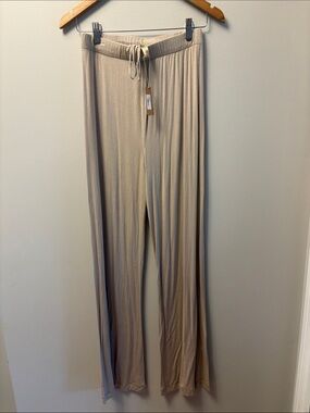 NWT Skims Taupe Wide Leg Lounge Pants Size XS